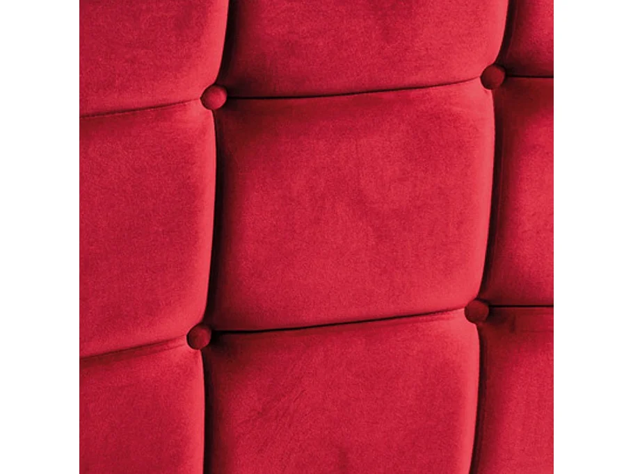 Canapé 3 places design velours rouge Compi