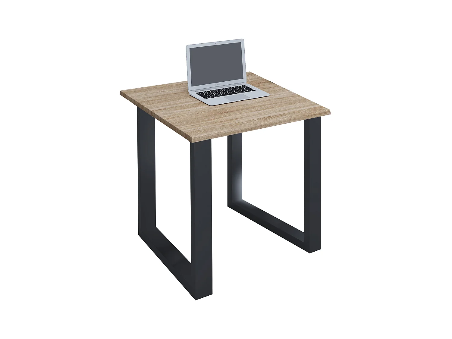 Houten bureautafel Lona U Alu