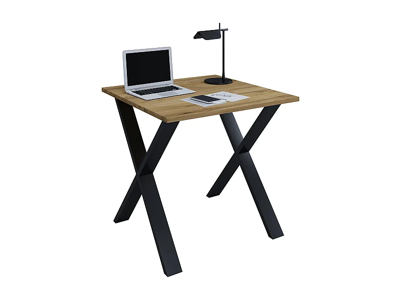 Desk Lona Black / Sonoma oak H. 76 x W. 80 x D. 80 cm