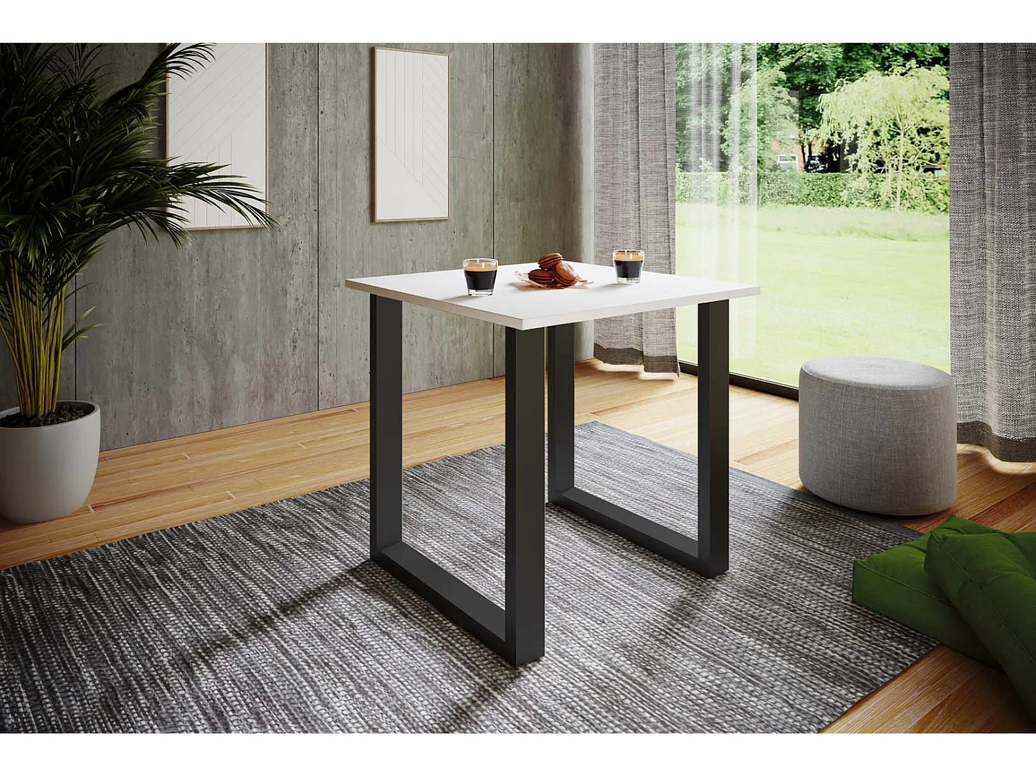 Premium Holz Esstisch Küchentisch Xona U 80x80