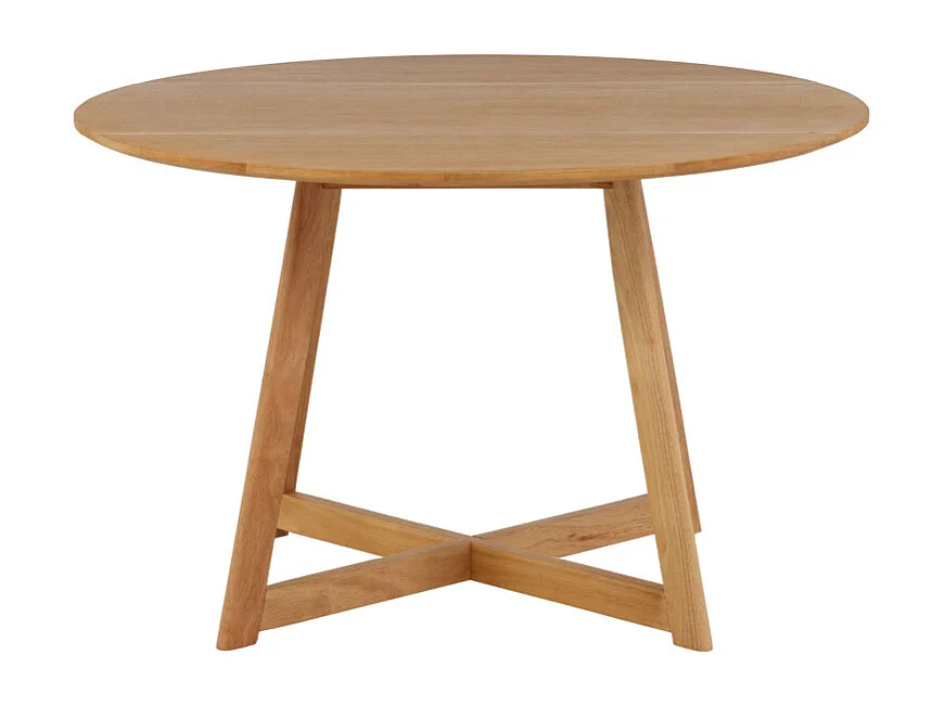 Table à Manger Ronde "Yakidon" 120cm Marron