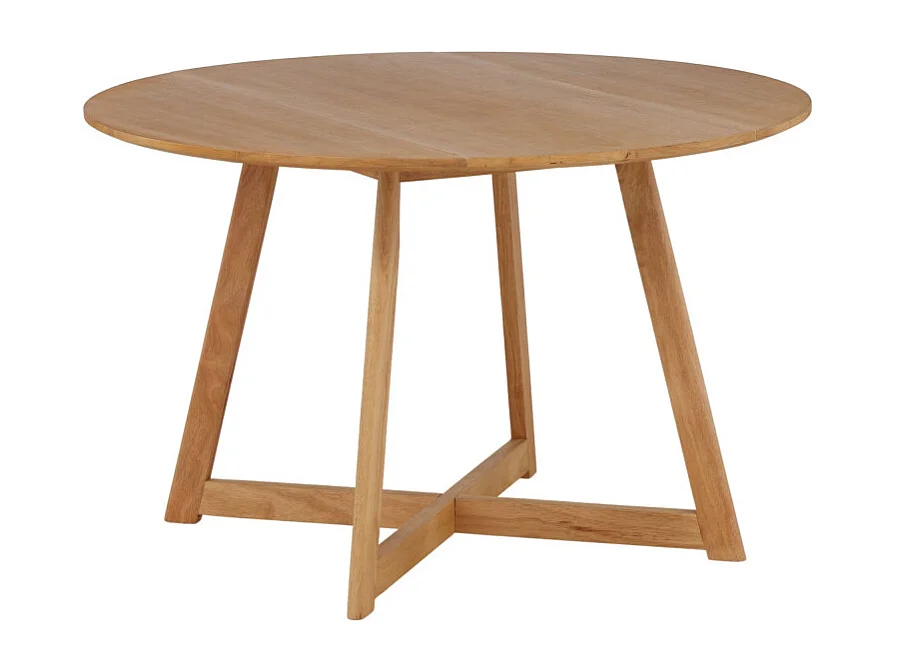 Table à Manger Ronde "Yakidon" 120cm Marron