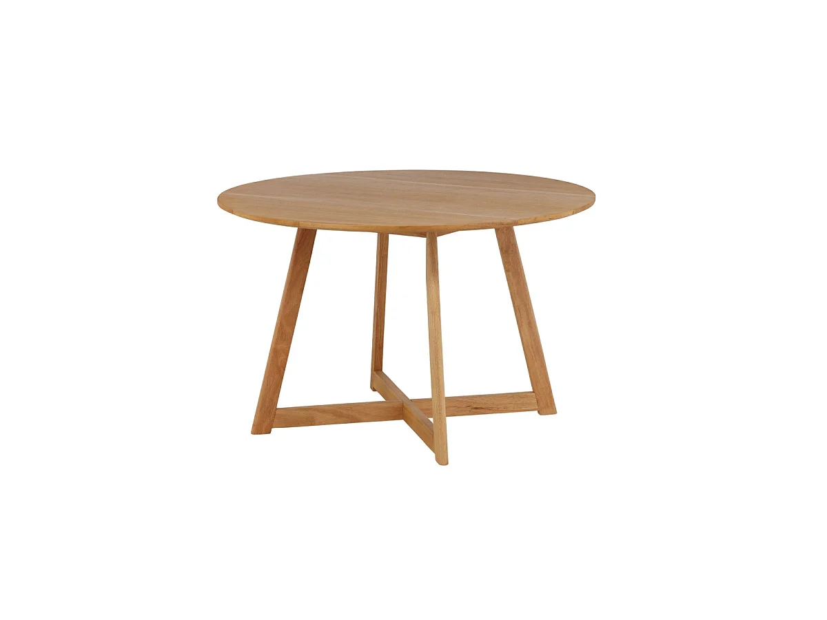 Table à Manger Ronde "Yakidon" 120cm Marron