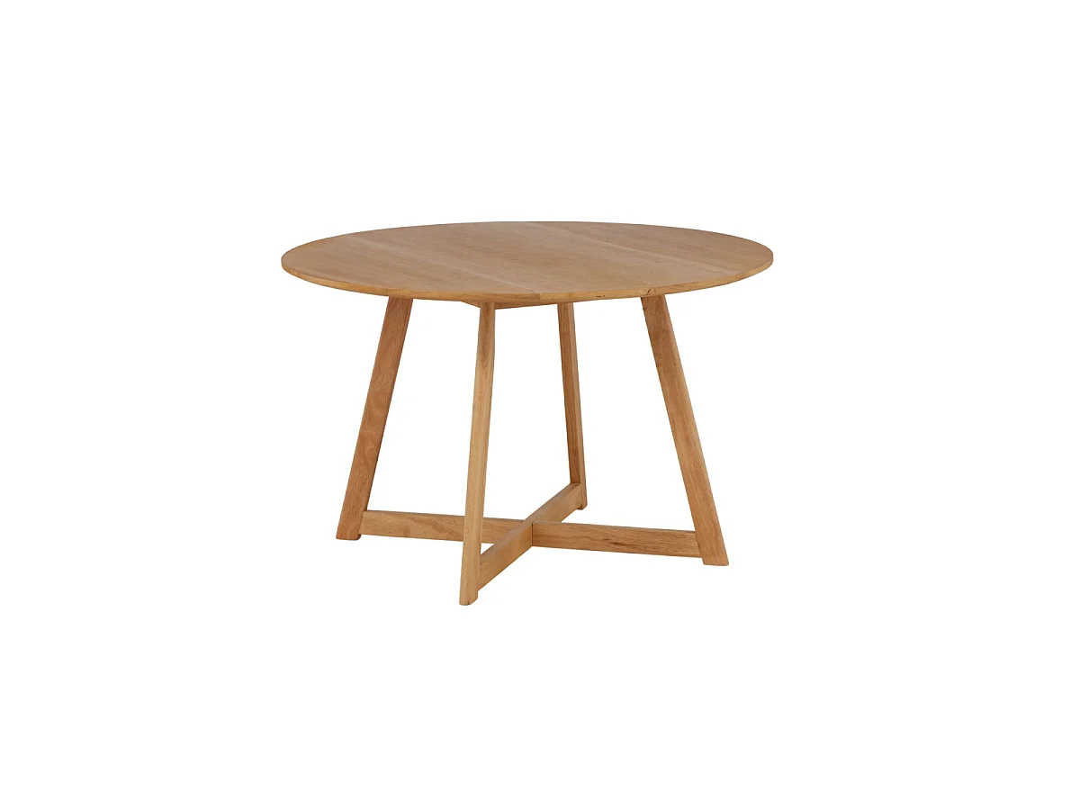 Table à Manger Ronde "Yakidon" 120cm Marron