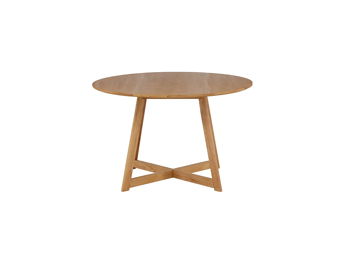 Table à Manger Ronde "Yakidon" 120cm Marron