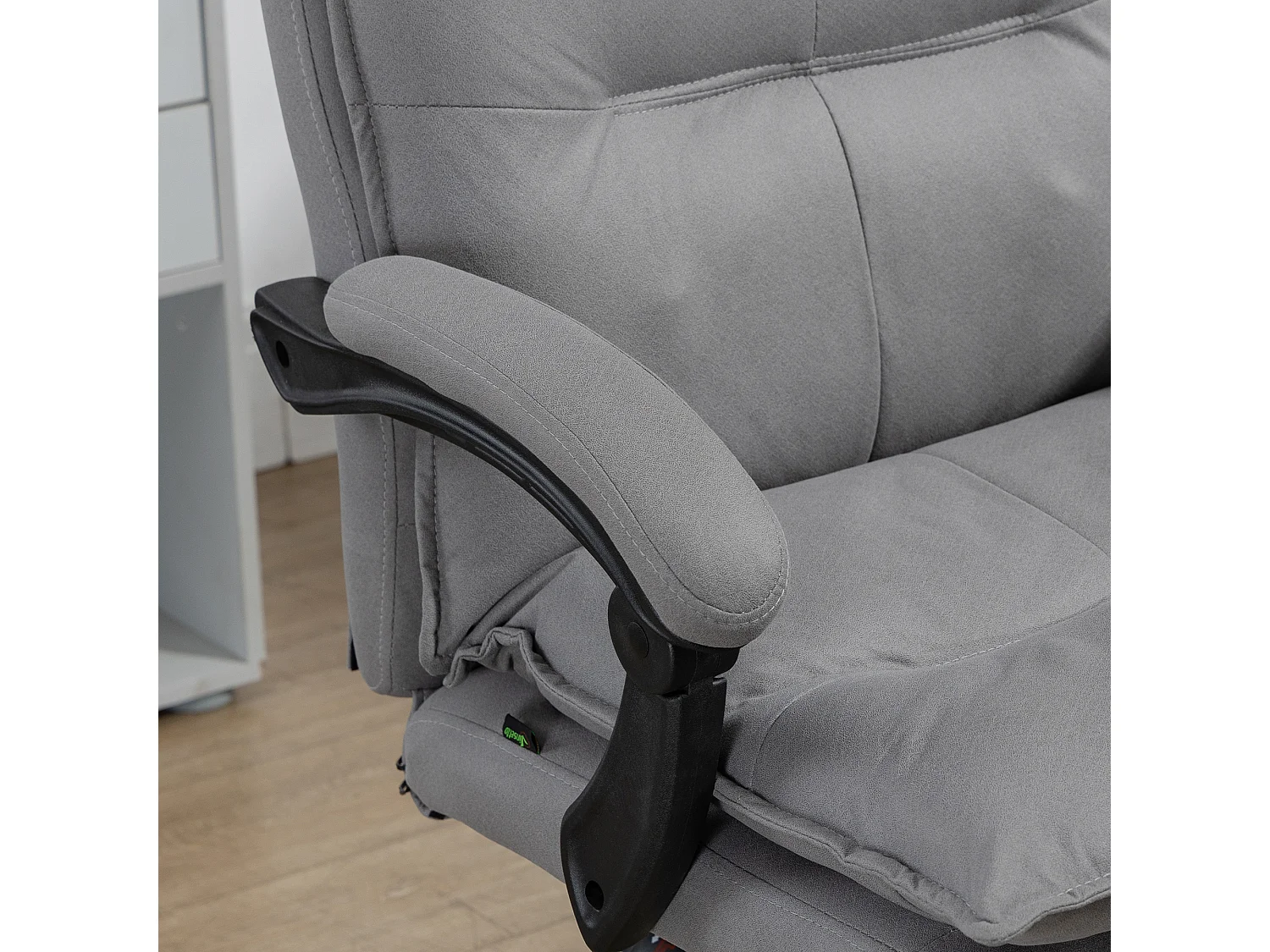 Silla de masaje gris 66x74x121.5 cm Vinsetto