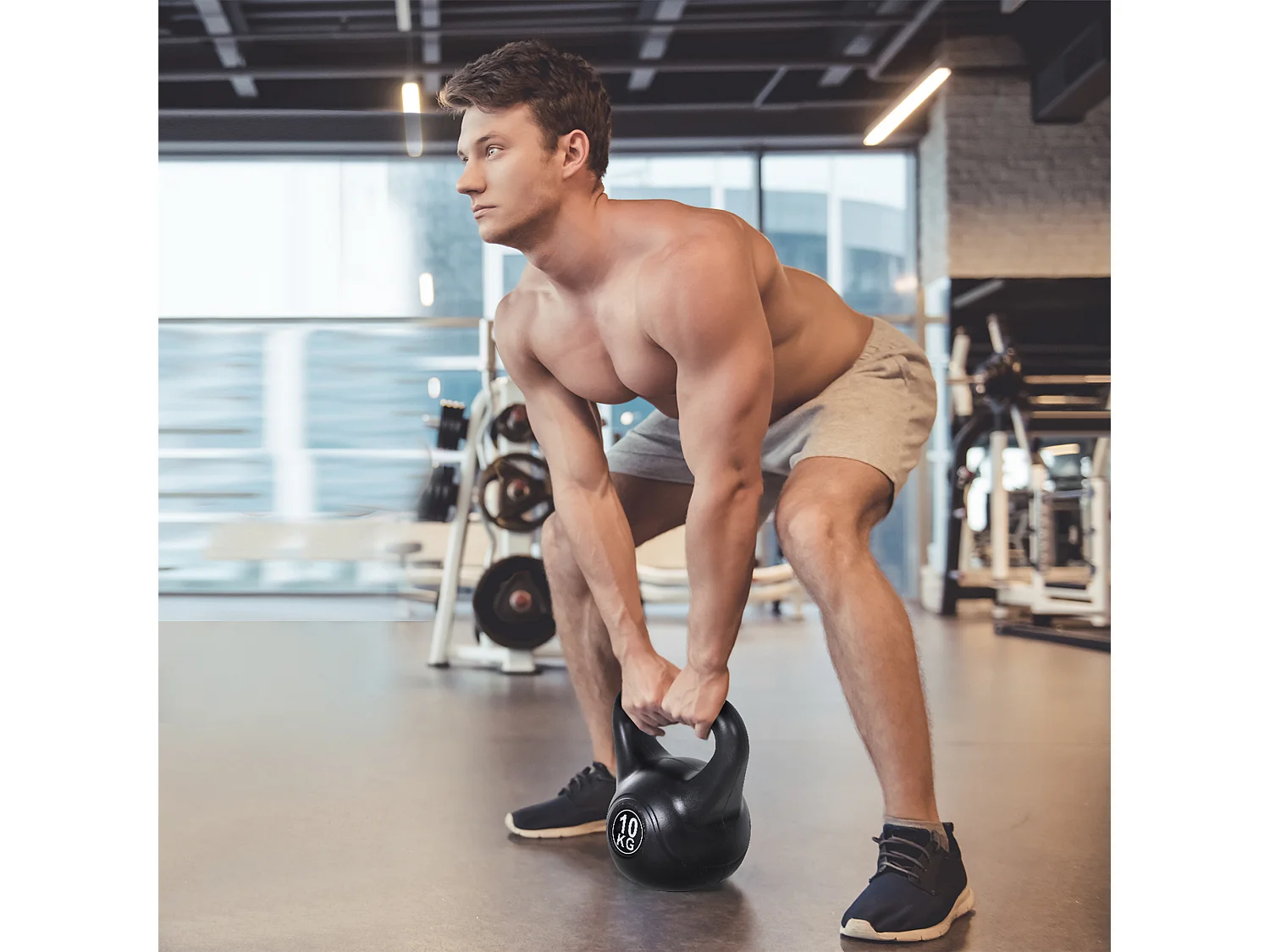 Pesa rusa negro 25x19x28 cm HOMCOM