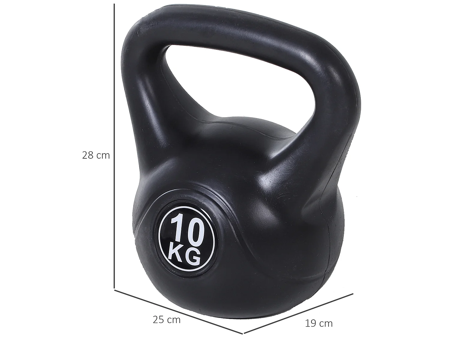 Pesa rusa negro 25x19x28 cm HOMCOM