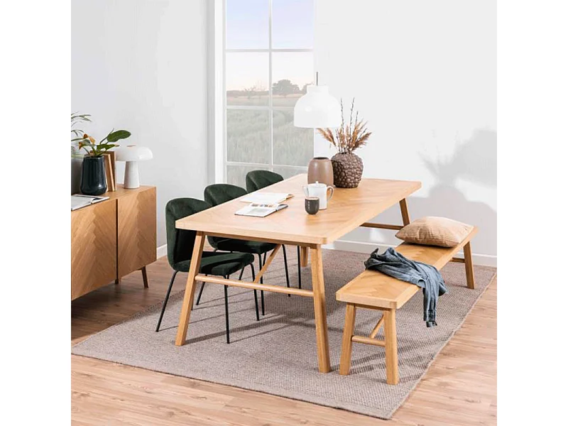 Galway Sitzbank Fischgrät eichendekor.