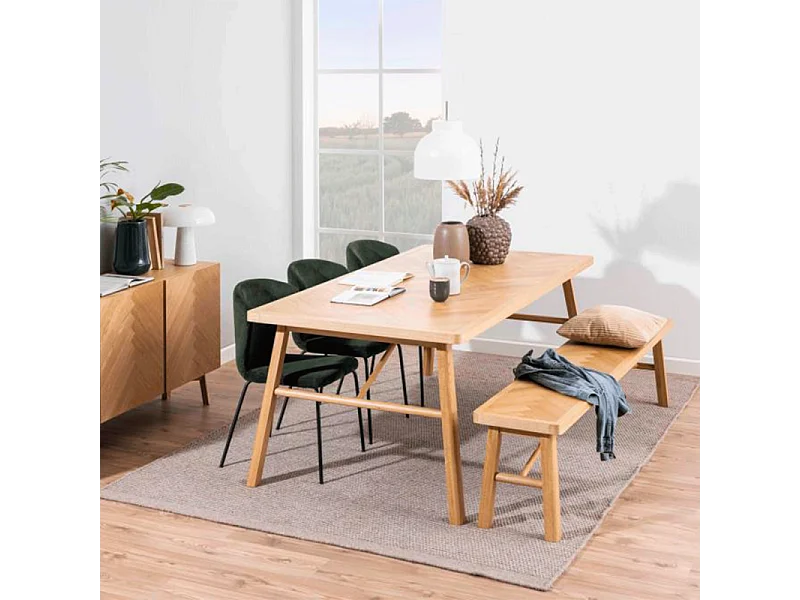 Galdor bank Visgraat eiken decor.