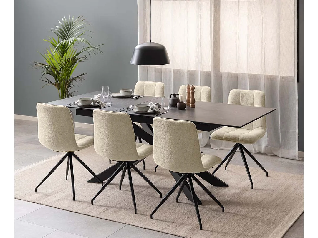 Capone chaise de salle à manger beige.