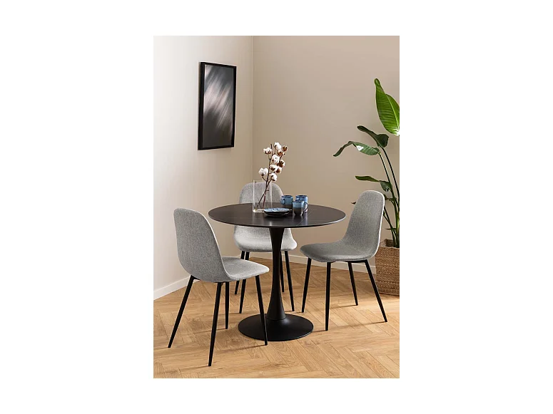 Celia chaise de salle à manger gris.