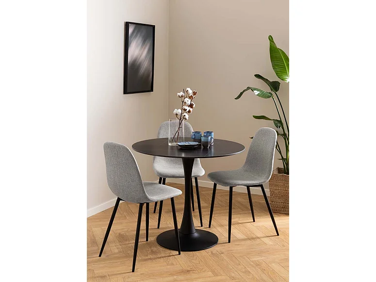 Celia chaise de salle à manger gris.