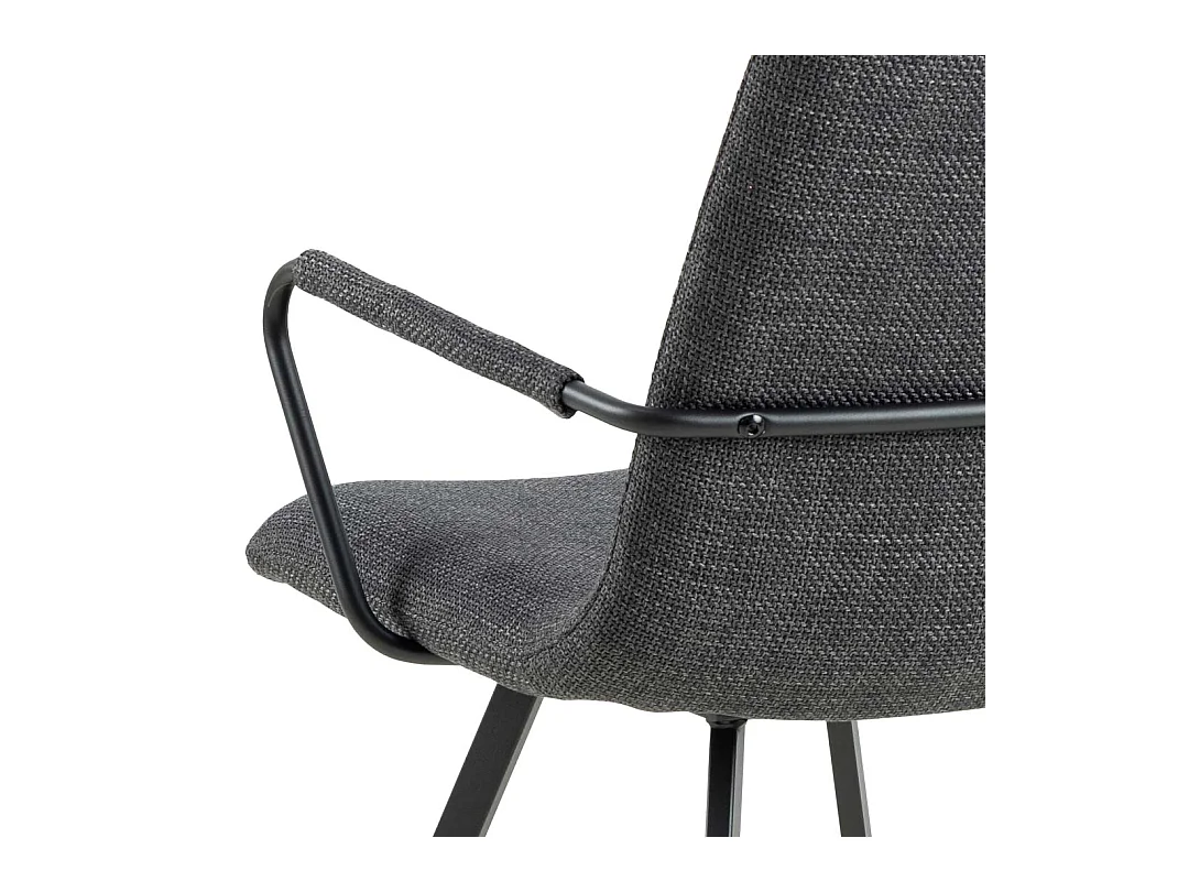 Surka eetkamerstoel met armleuningen grijs.