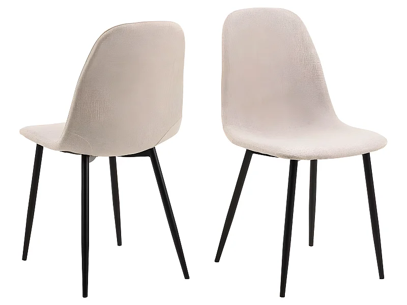 Silla de comedor Celia beige.