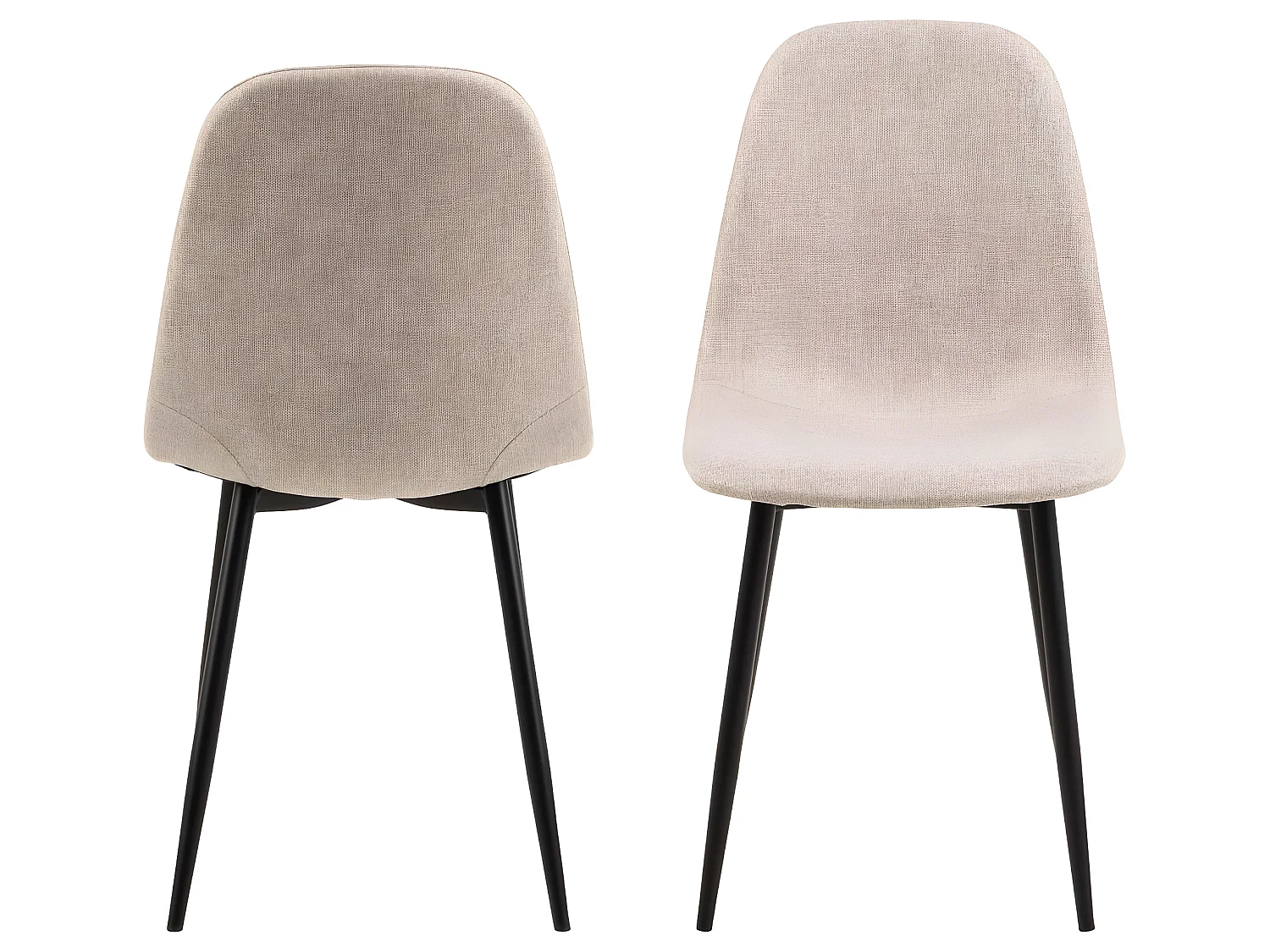 Celia chaise de salle à manger beige.