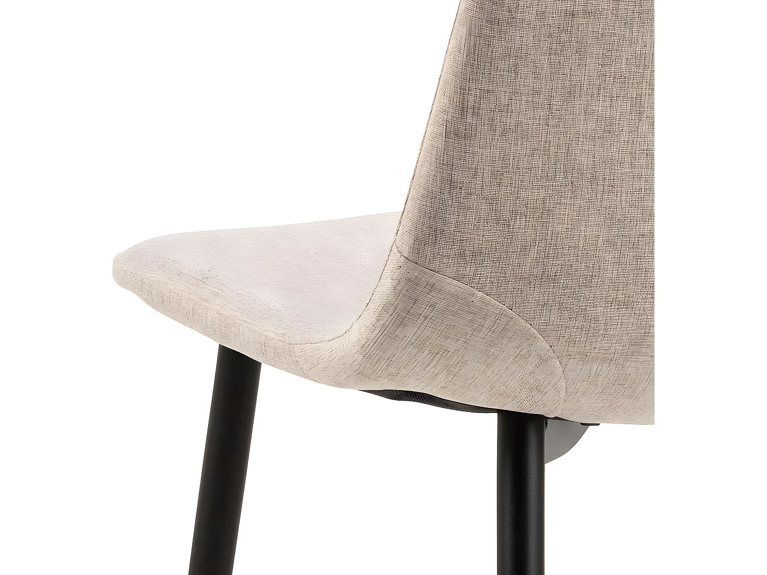 Celia chaise de salle à manger beige.