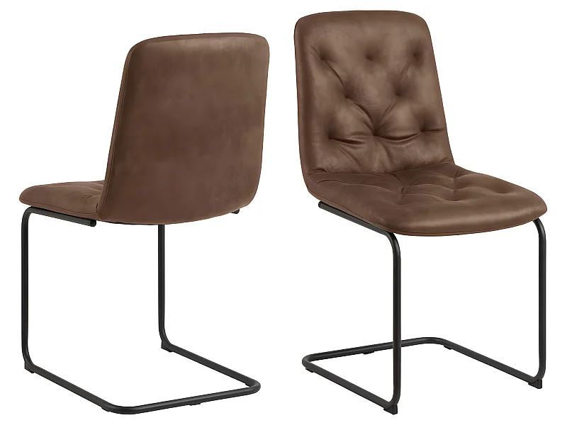 Kira chaise de salle à manger marron.