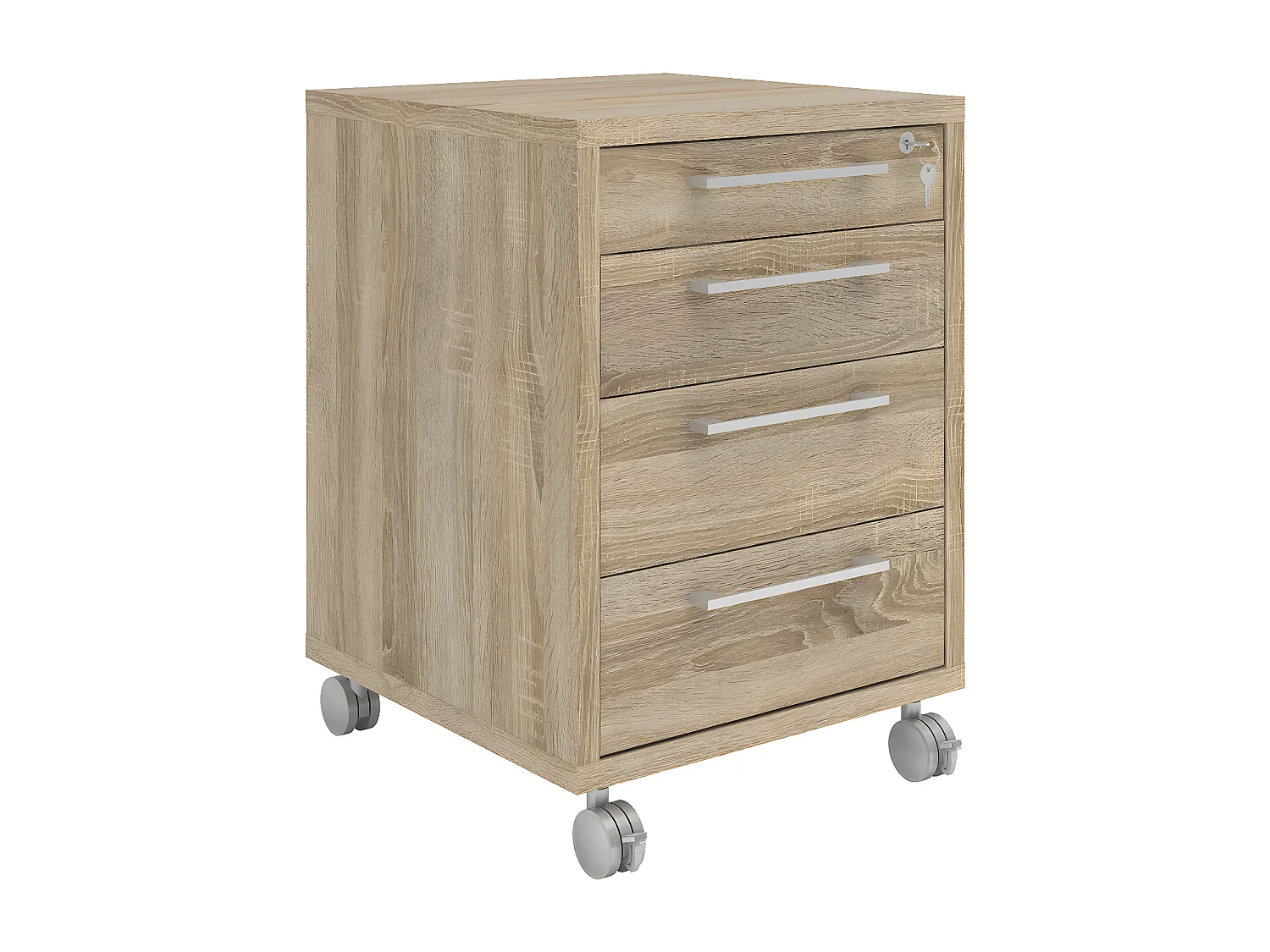 Prisme ladekast B 4 lades eiken decor.