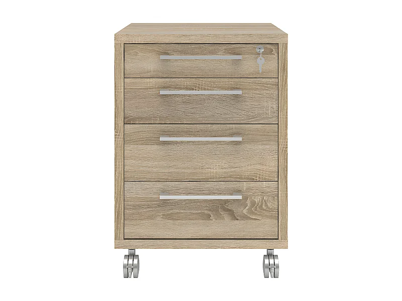 Prisme ladekast B 4 lades eiken decor.