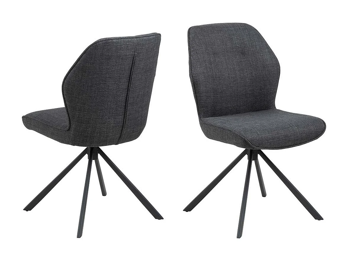 Atilla eetkamerstoel grijs.