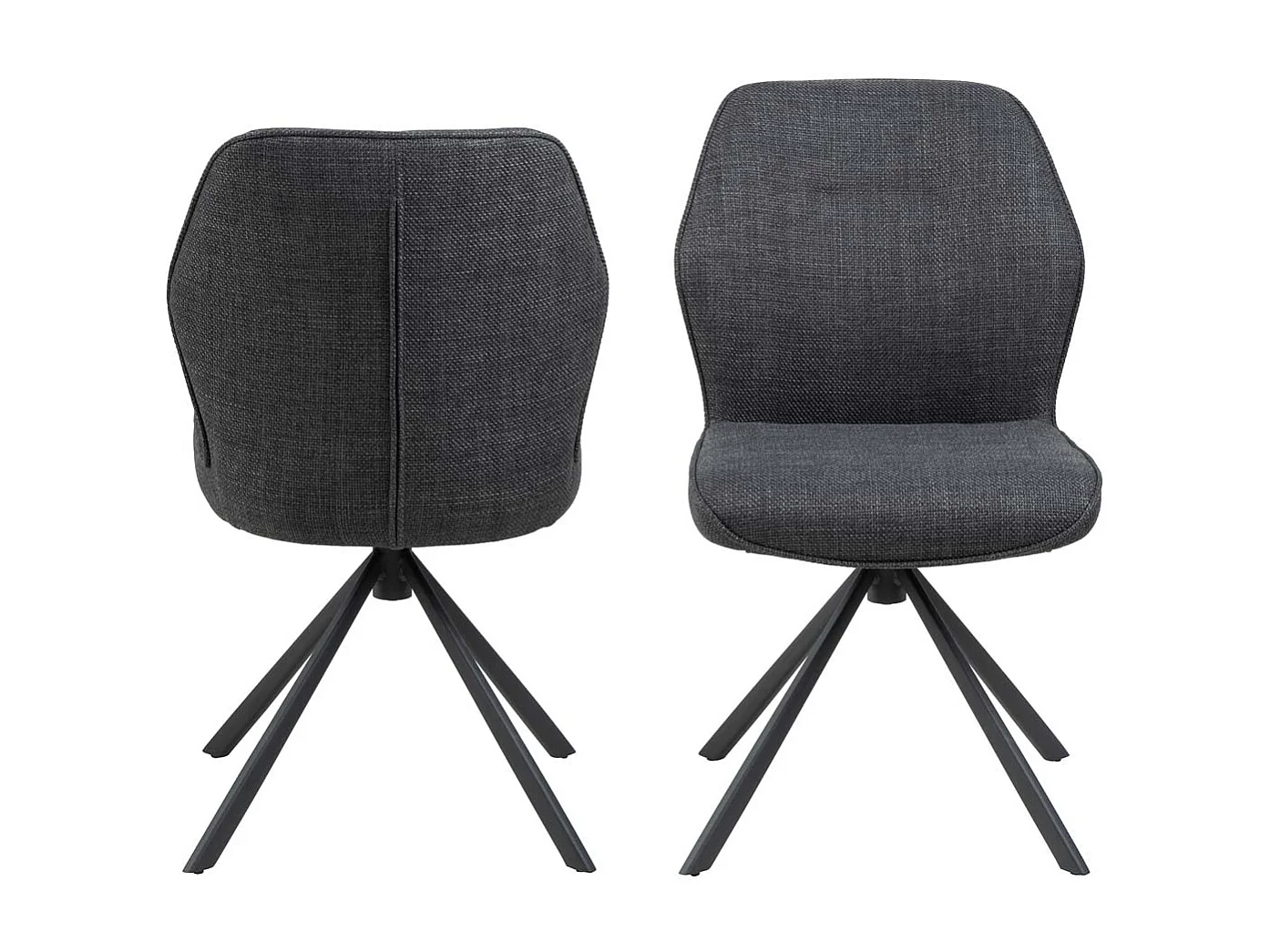 Atilla eetkamerstoel grijs.