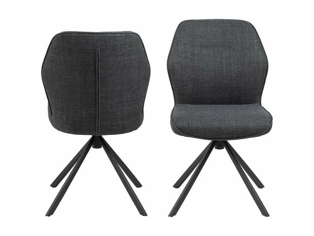 Atilla eetkamerstoel grijs.