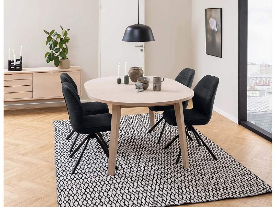 Atilla eetkamerstoel grijs.