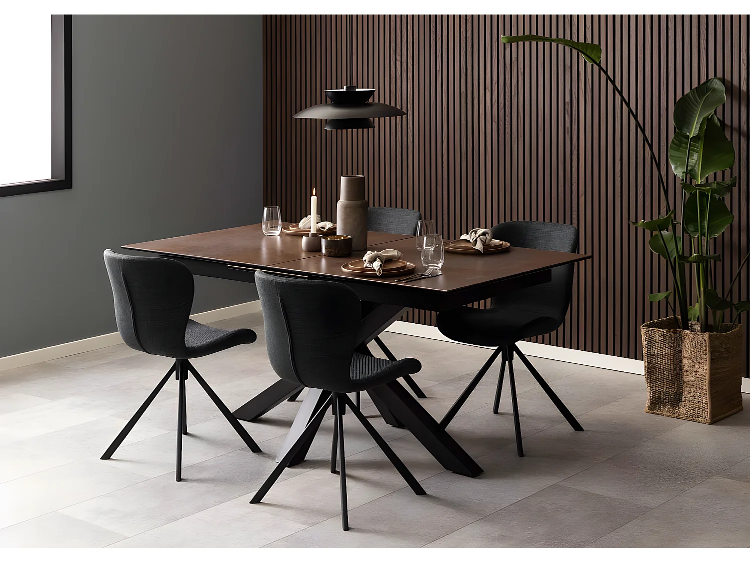 BatildaA1 Esszimmerstuhl grau.