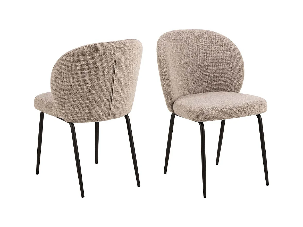 Patricia chaise de salle à manger beige.