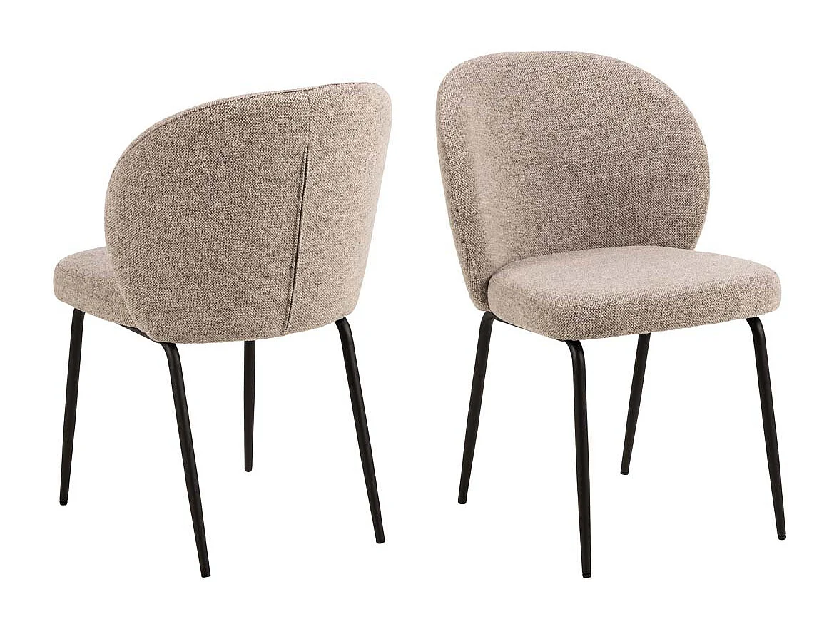 Patricia chaise de salle à manger beige.