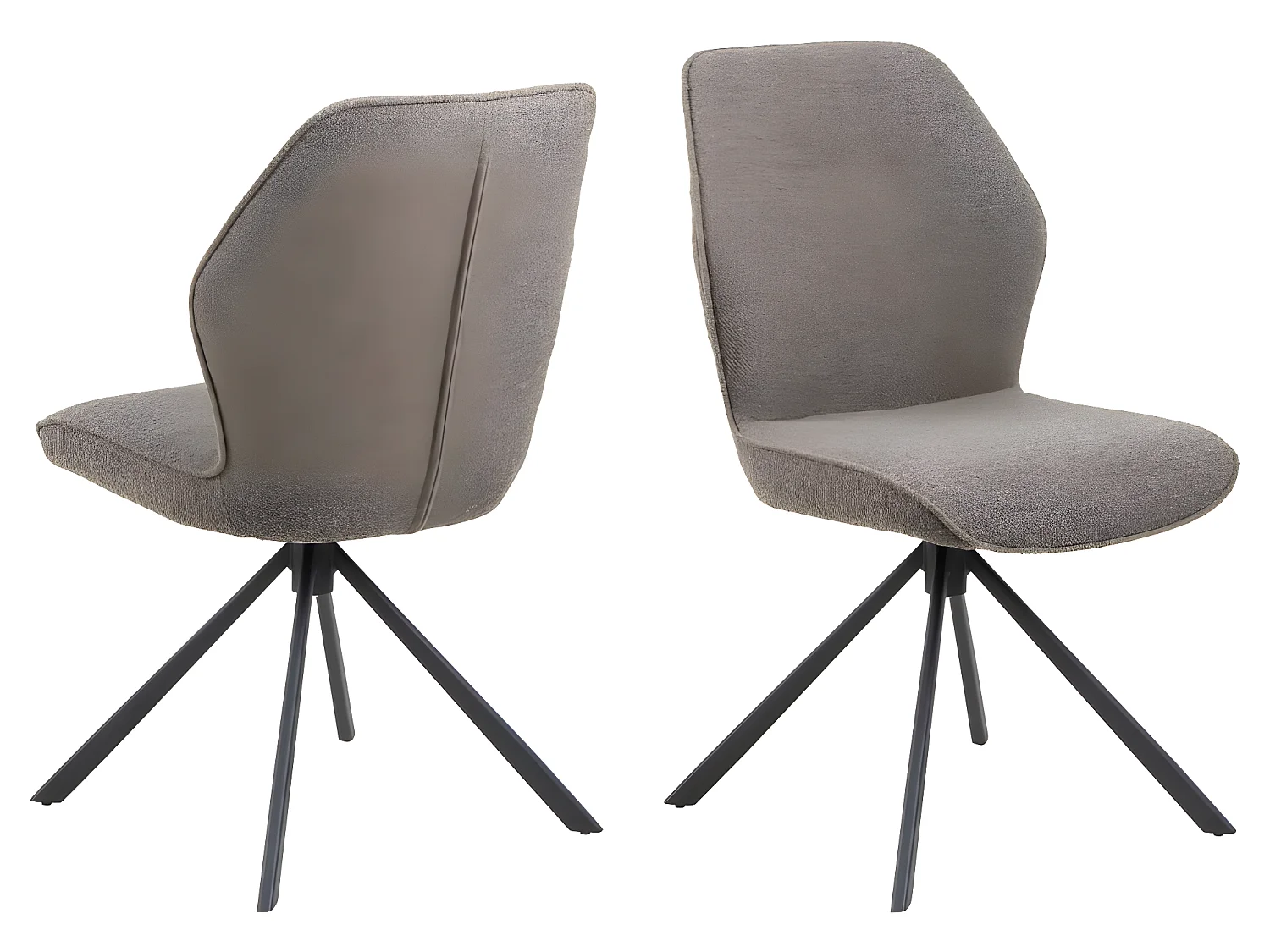 Aura chaise de salle à manger gris.