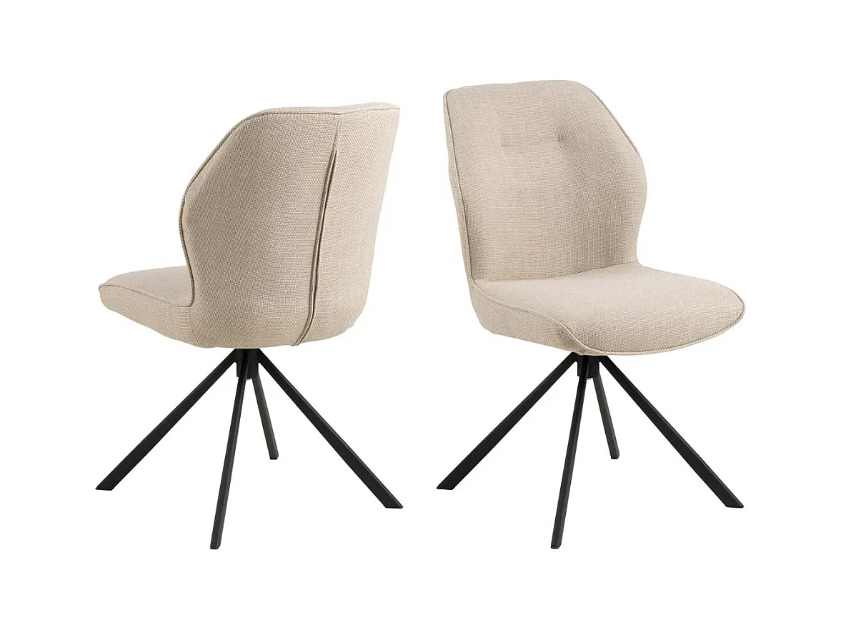 Aura chaise de salle à manger beige.