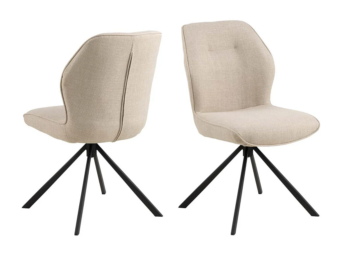 Aura chaise de salle à manger beige.