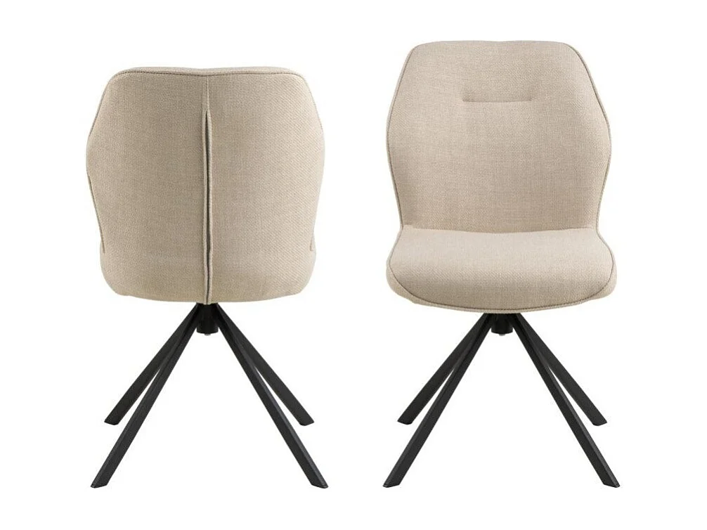 Aura chaise de salle à manger beige.