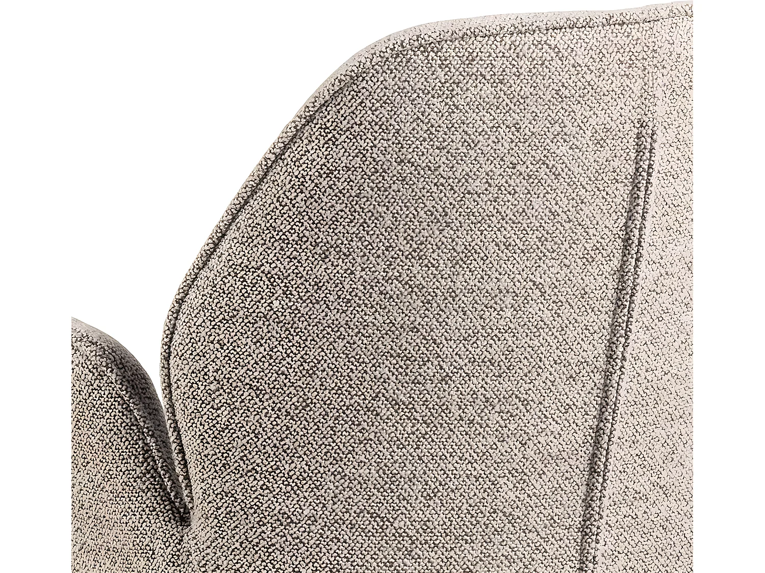 Aura chaise de salle à manger avec accoudoirs beige.