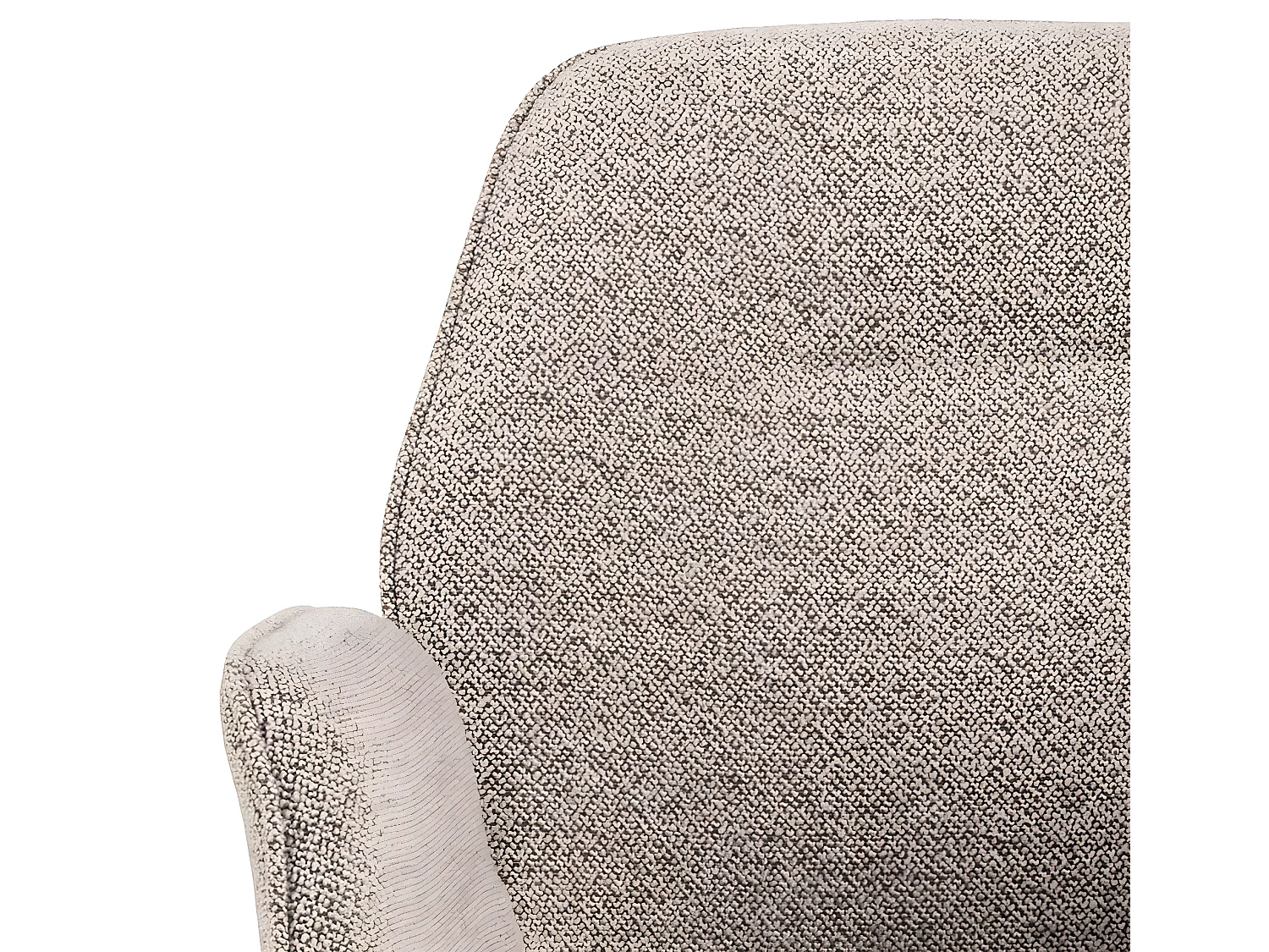 Aura chaise de salle à manger avec accoudoirs beige.