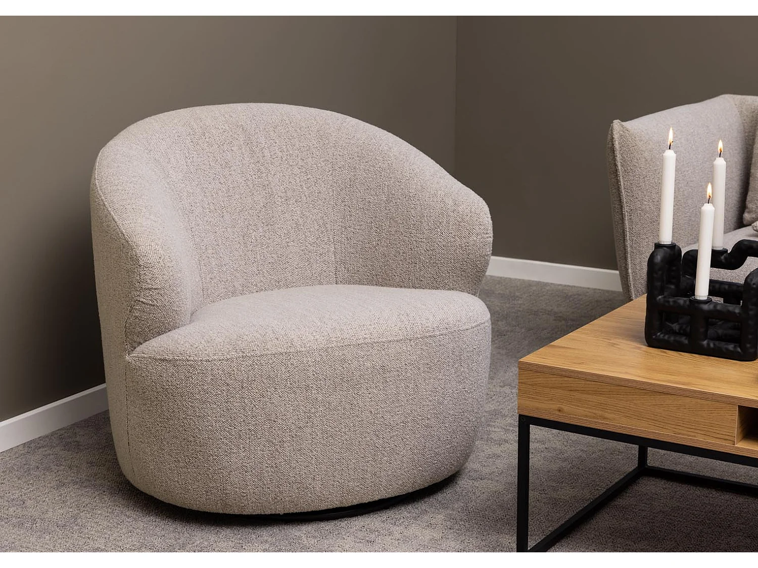 West fauteuil draaifunctie, terugkeer beige.