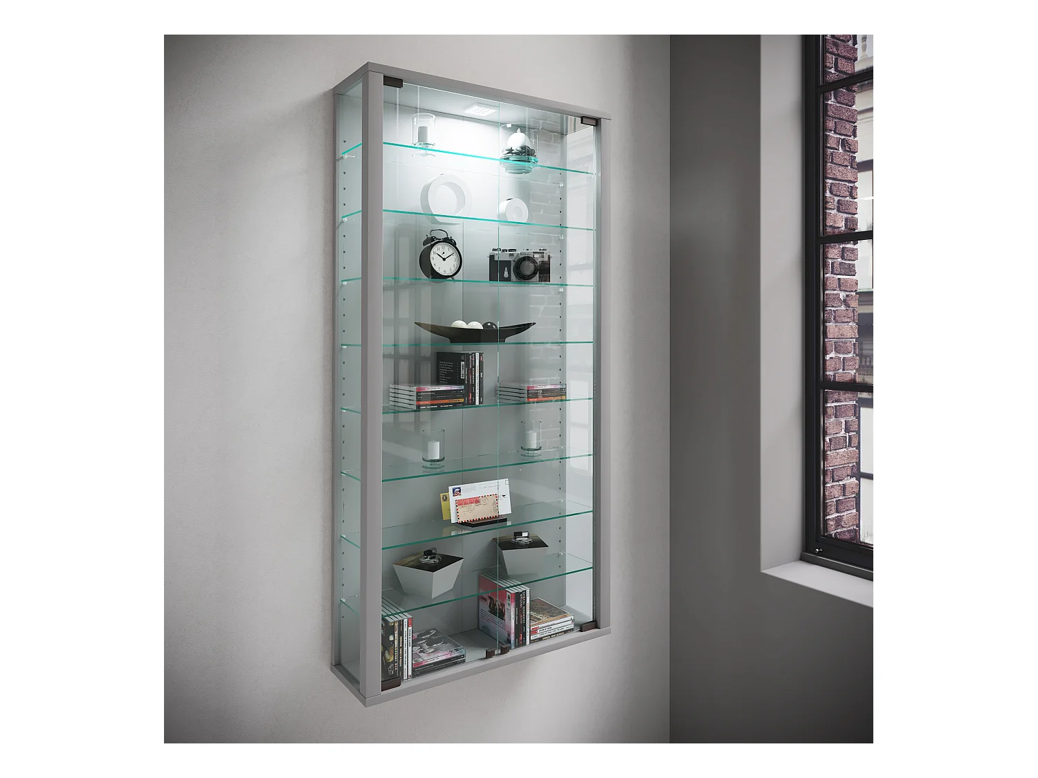 Wandvitrine Hängevitrine Glasvitrine Vitrosa Maxi