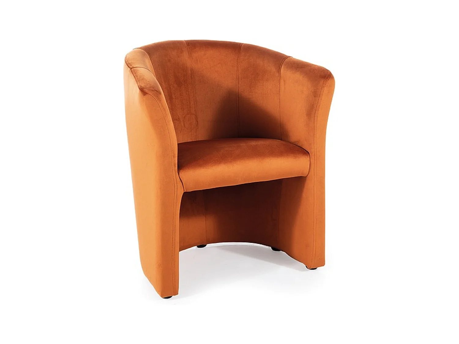 Fauteuil cabriolet confort velours cannelle Tisso