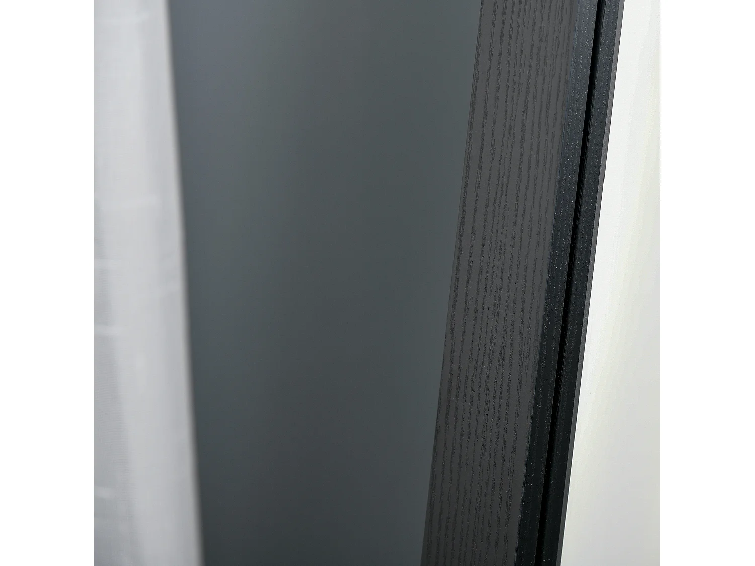 Espejo de pie negro 37x37x154 cm HOMCOM