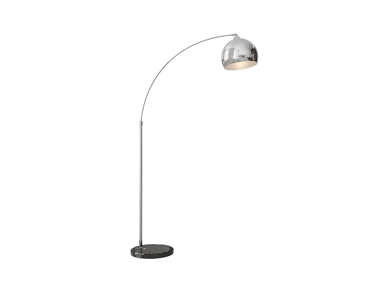 Lámpara de pie plata 115x30x180 cm HOMCOM