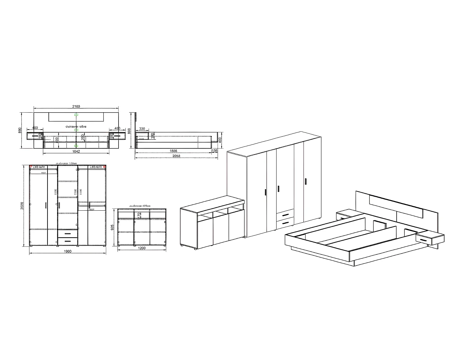 Schlafzimmer Set Morris
