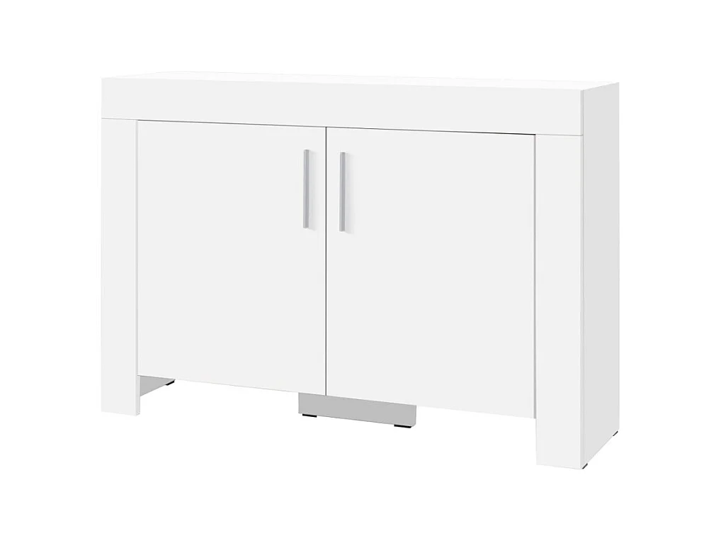 Sideboard Kasiro II/Drehtüren/Möbelplatte/Weiss
