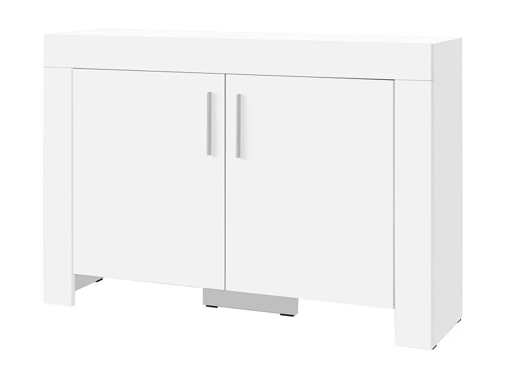Sideboard Kasiro II/Drehtüren/Möbelplatte/Weiss