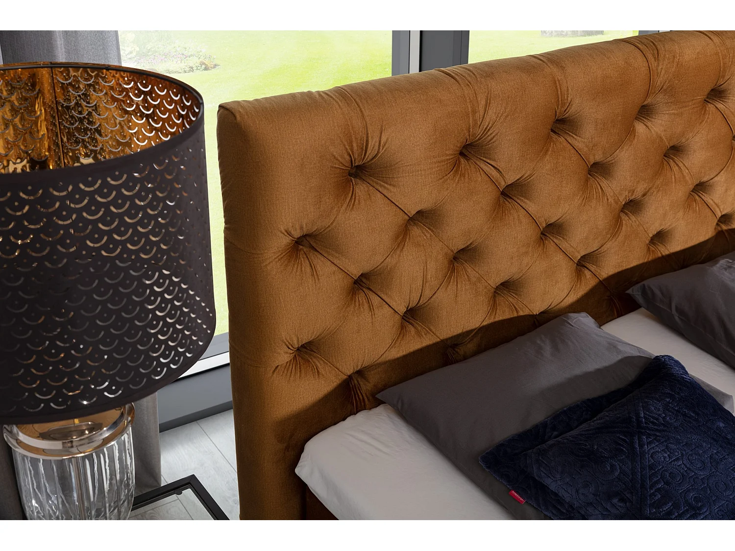 Box Spring Lit Chestic ES (140x200)/Tissu-Marron