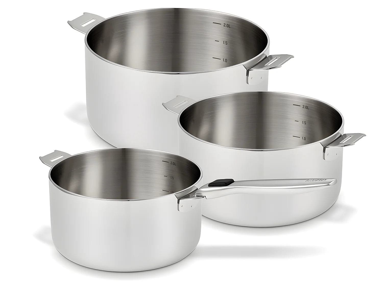 Beka Série de 3 casseroles inox 16/18/20cm - 101210