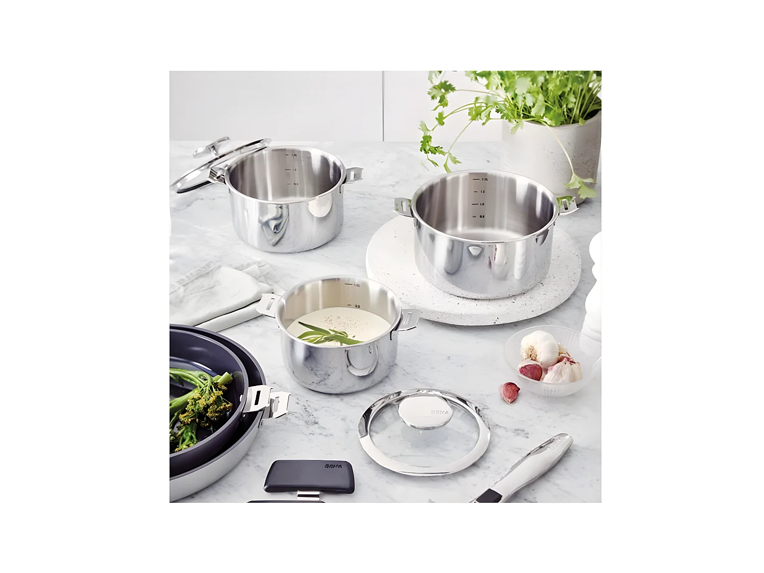 Beka Série de 3 casseroles inox 16/18/20cm - 101210