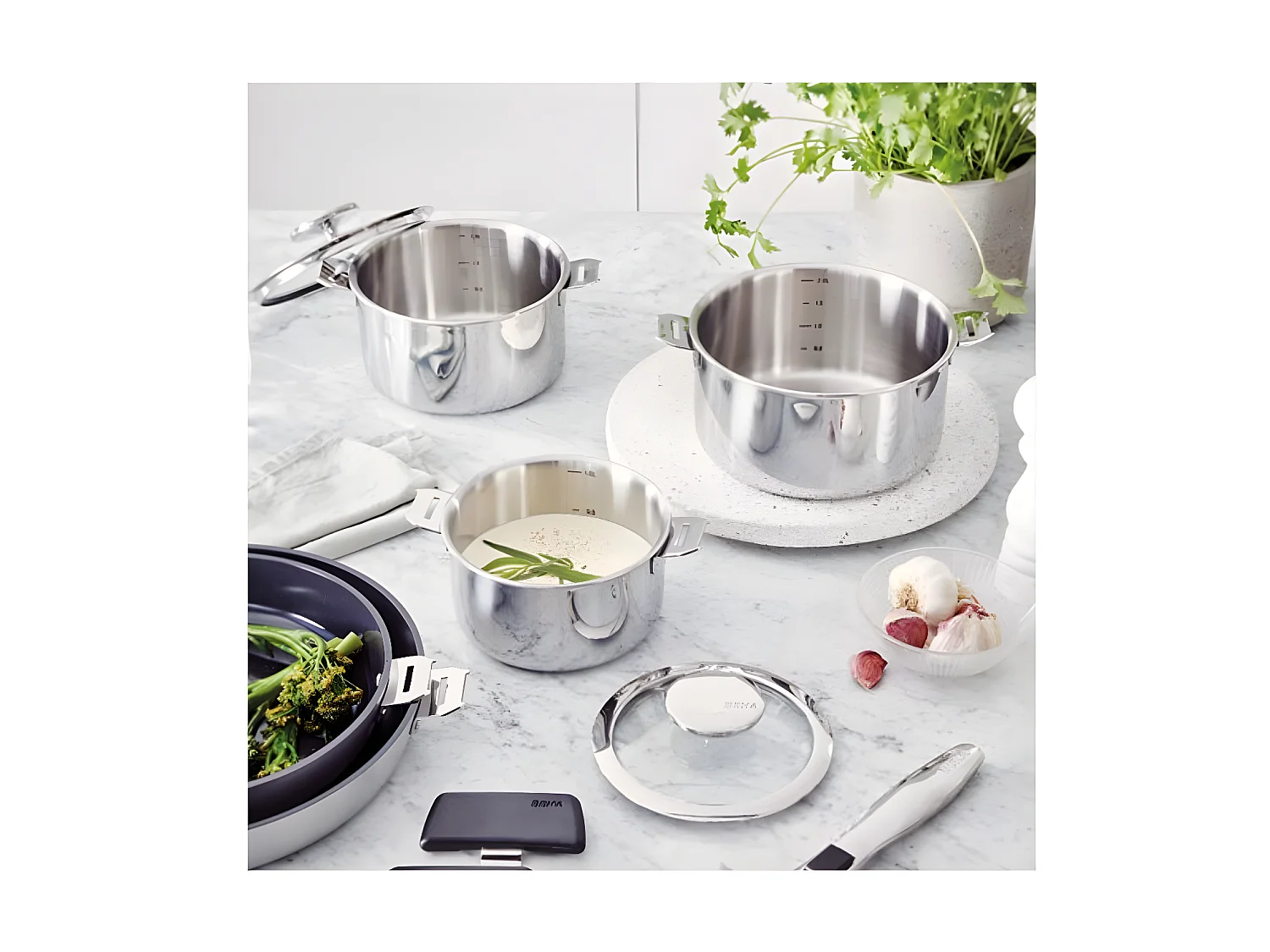 Beka Série de 3 casseroles inox 16/18/20cm - 101210