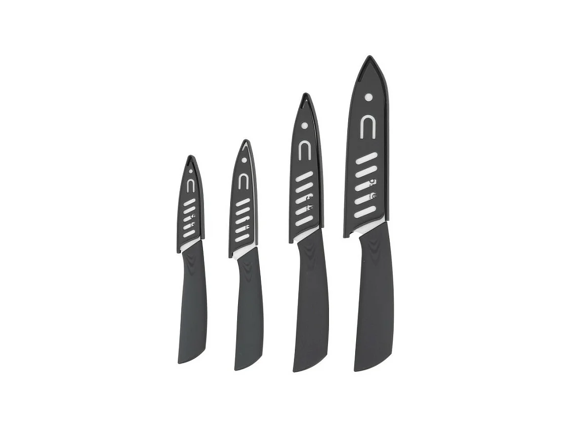 Lot de 4 Couteaux en Céramique "Zirco" 33cm Gris